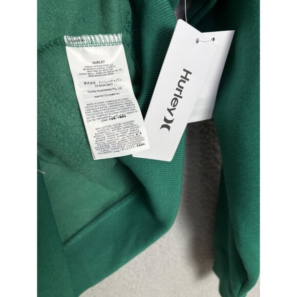 Hurley Junior's Sand Circle Hoodie Pullover Kangaroo Pockets XS Green NWT's. - Picture 7 of 8
